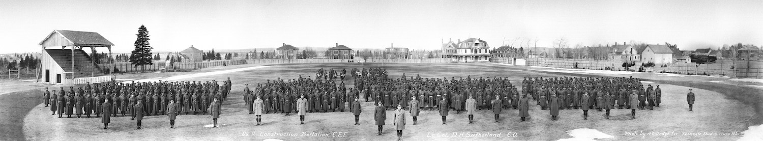 black and white photograph of soldiers