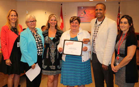 Black River Public School representatives with Board representatives