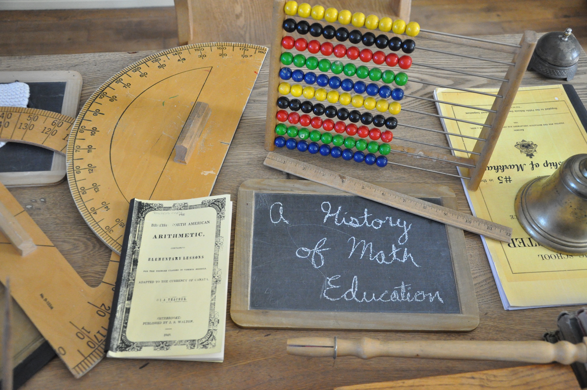 Math tools on desk