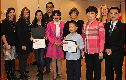 Google Doodle finalists with Board representatives